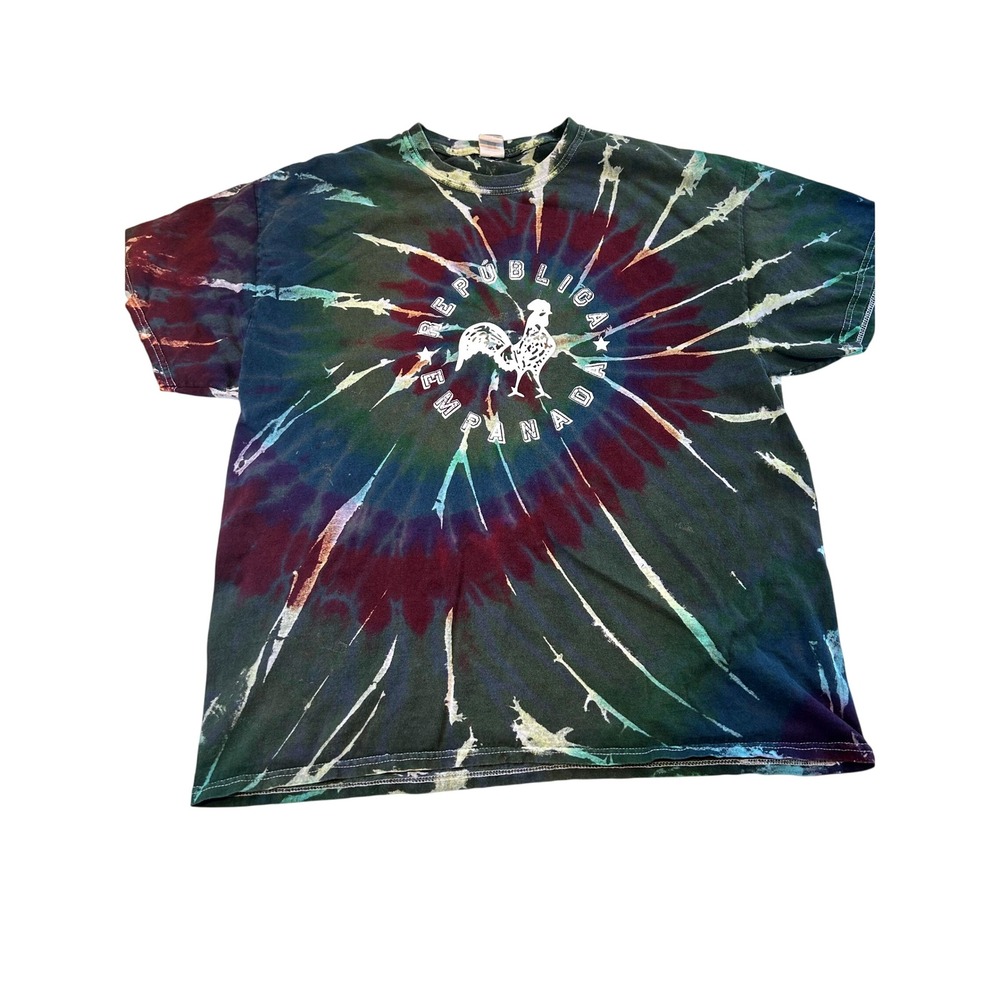 Gildan Republica Empanada Tie Dye Graphic T-Shirt Mens XL Viva Mesa Arizona